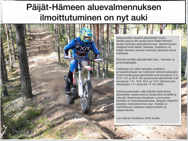 Aluevalmennus M Tarkkala